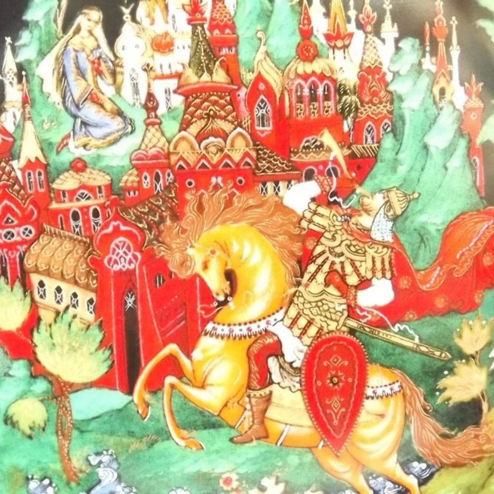 Russian Legends Ludmila, Bradford Exchange Porcelain Art Décor Plate, 1988 - Picture 2 of 9